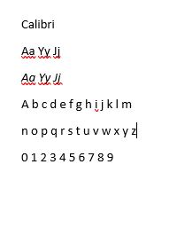tipo de letra para cv calibri
