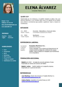 CV Sin Experiencia Recién Licenciado