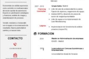 Curriculum Vitae Simple | No te Compliques