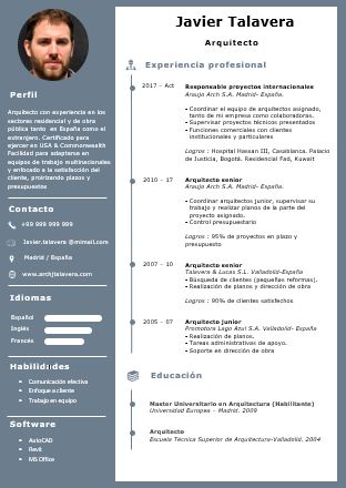 Curriculum Vitae de Arquitecto | Construye tu Éxito