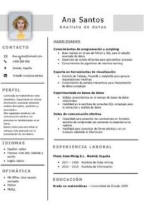 Curriculum Vitae Funcional | Ejemplo de lo que Sabes