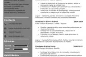 Curriculum Vitae de Diseñador Gráfico | Contenido y Estilo